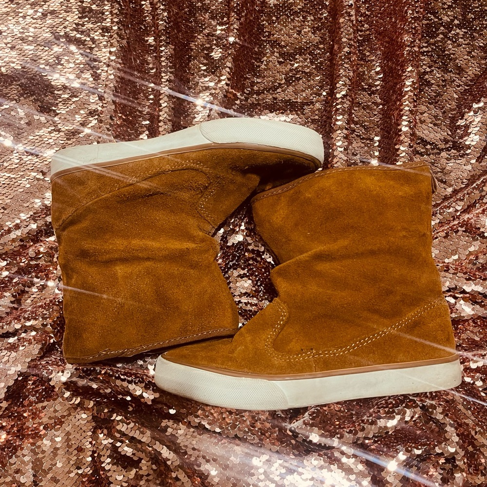 Used Suede Girl Boots - They are super cute and comfy!